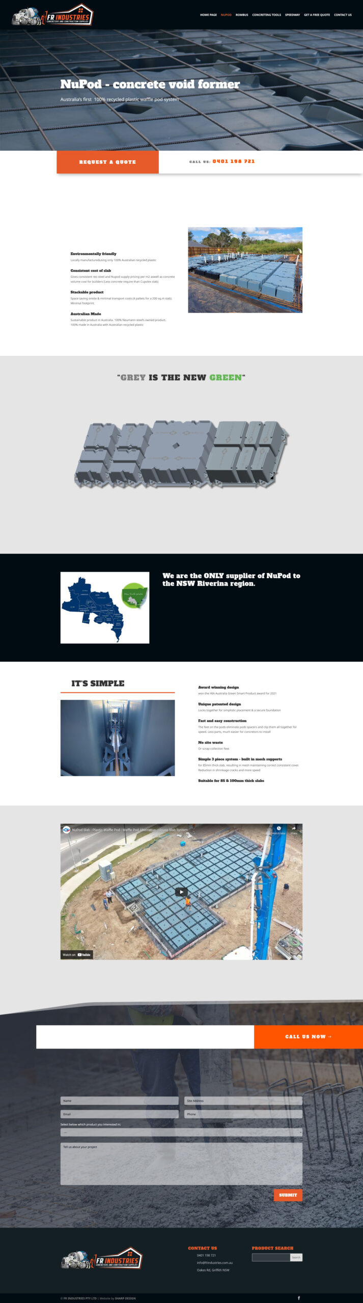 FR Industries product page